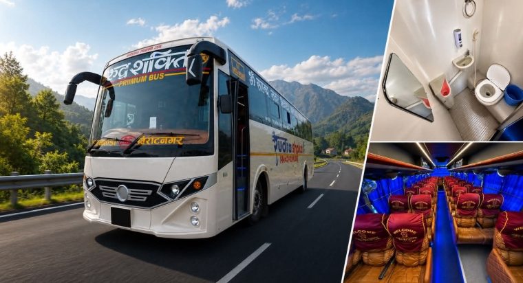 अब बसमै वासरूम, रुद्रशक्ति ट्राभल्सको सुविधा सम्पन्न सेवा सञ्चालनमा